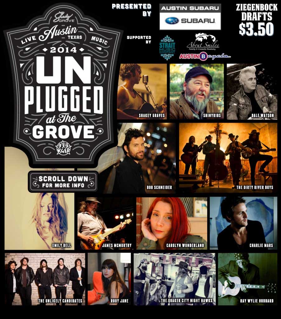 KGSR’s Unplugged at the Grove