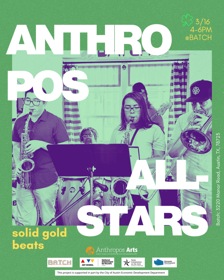 See the Anthropos All-Stars live at Batch on March 16th!