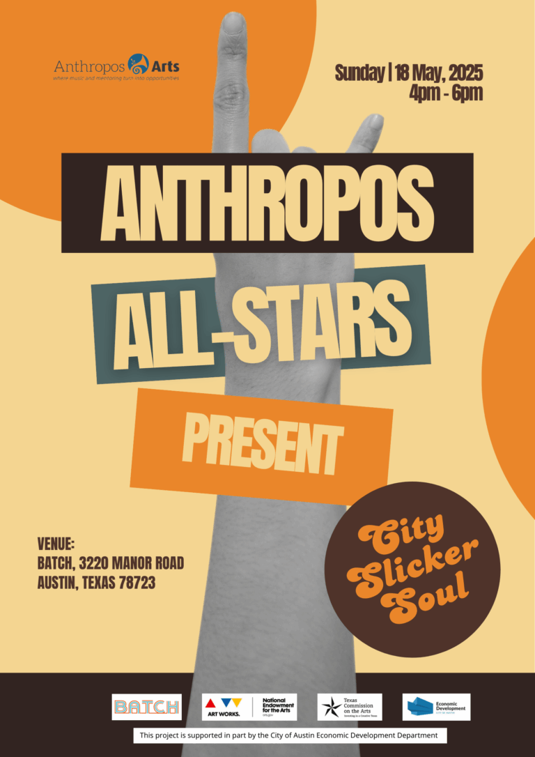 Anthropos All-Stars live at Batch Sunday, May 18, 2025. See how music education and mentorship can impact the lives of at-risk youth in Austin, Texas.