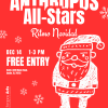 Celebrate this special time of year with the Anthropos-All Stars at Batch on Sunday, December 14th from 1-3pm.